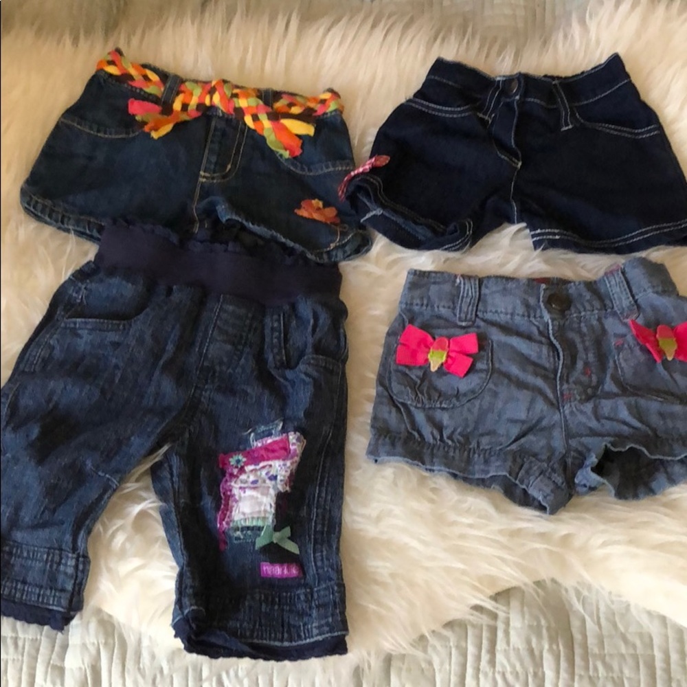 4 piece bundle 12 to 18 months shorts & Capri